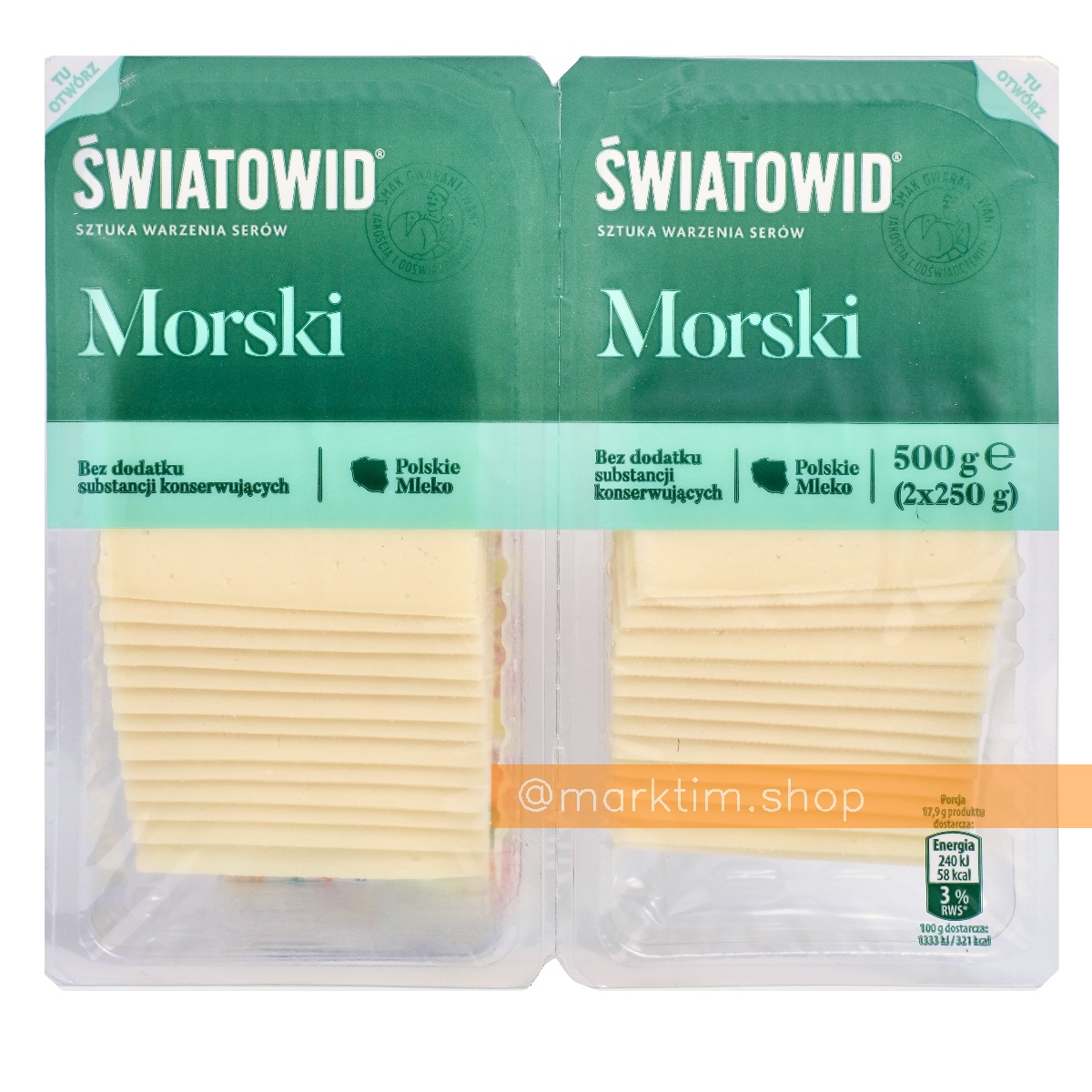 Сыр Морский, нарезка Swiatowid (2x250 г)