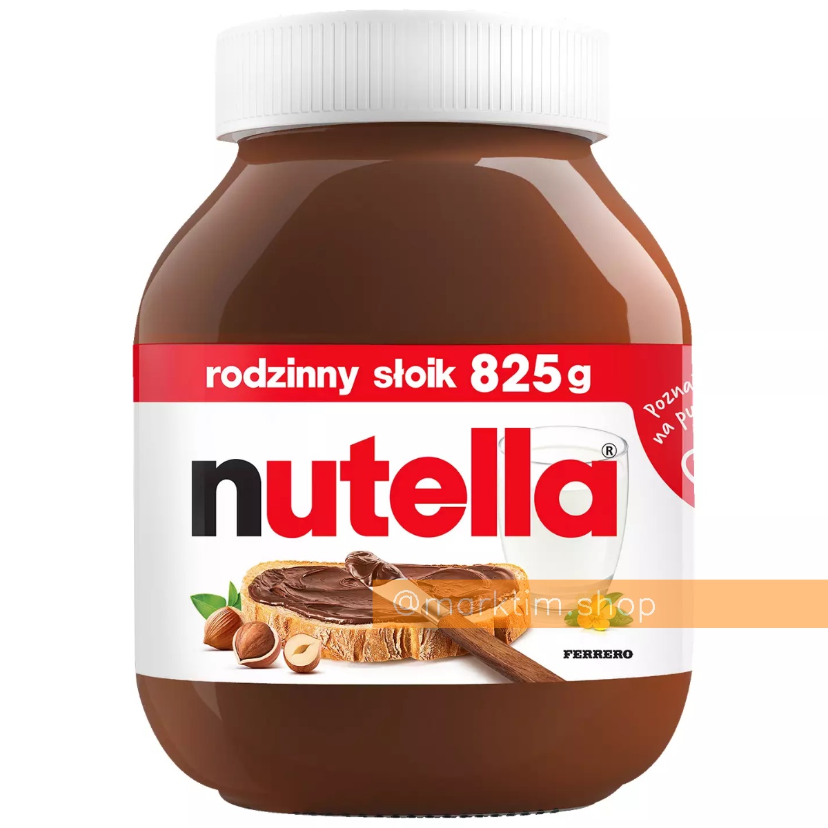 Шоколадно-горіхова паста Nutella (825 г)