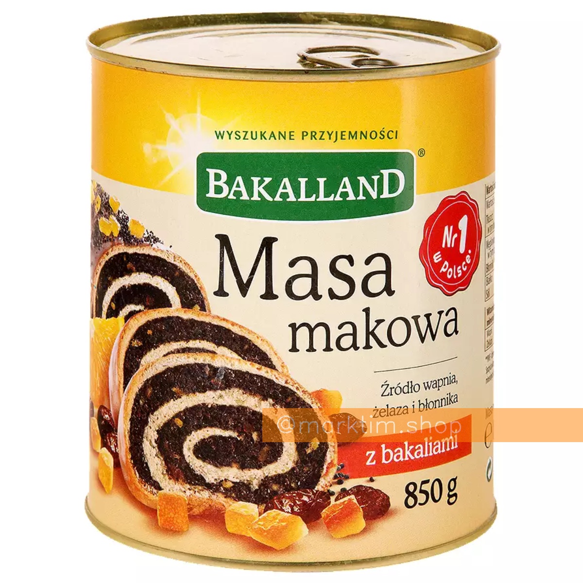 Маковая масса с цукатами Bakalland (850 г)
