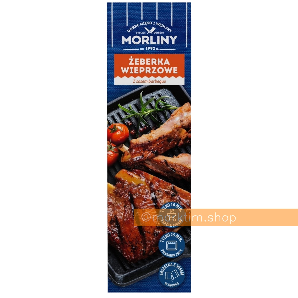 Ребрышки медленного приготовления в соусе BBQ Morliny (цена за 1 кг)
