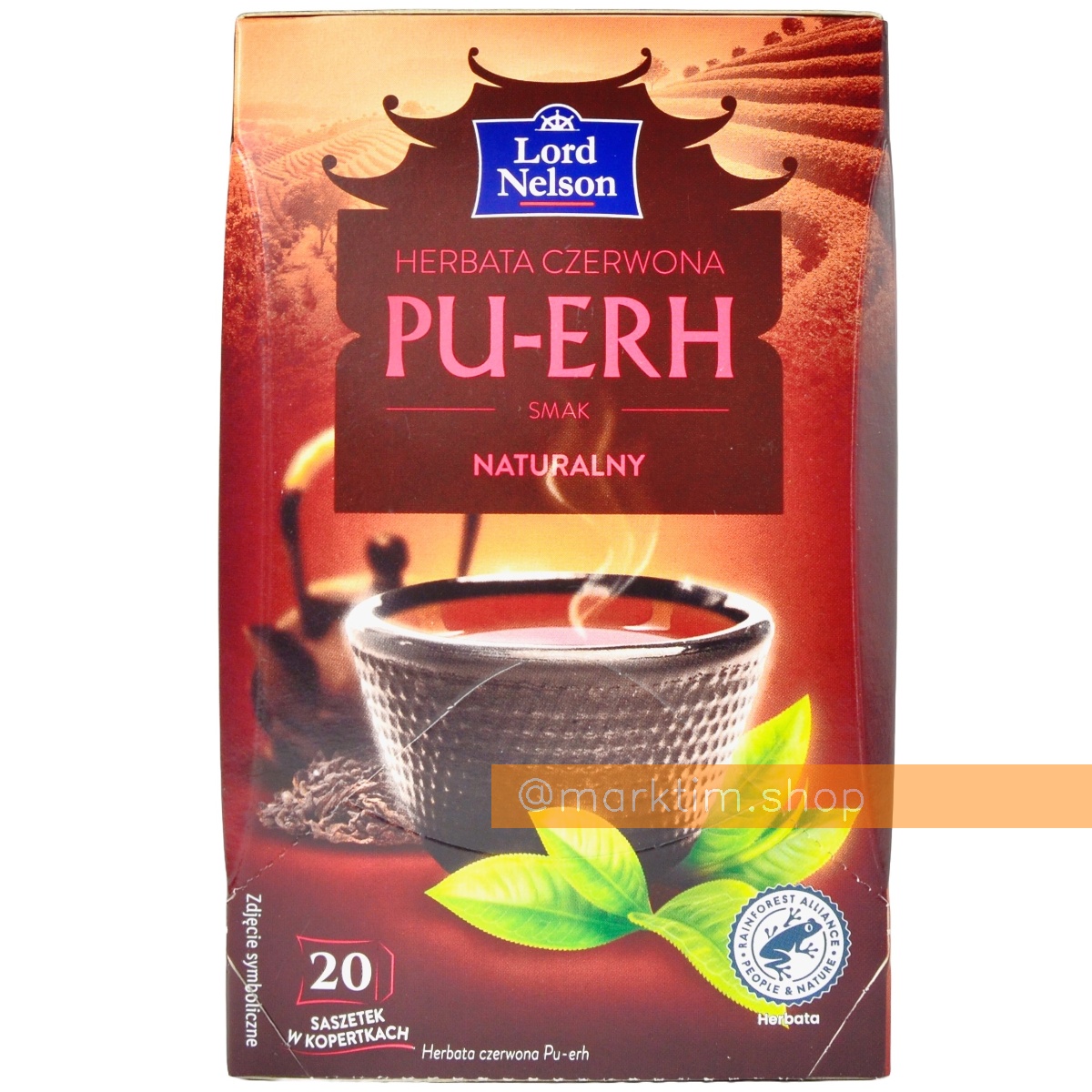 Чай красный Пуэр классический в пакетиках LORD NELSON (20 шт)