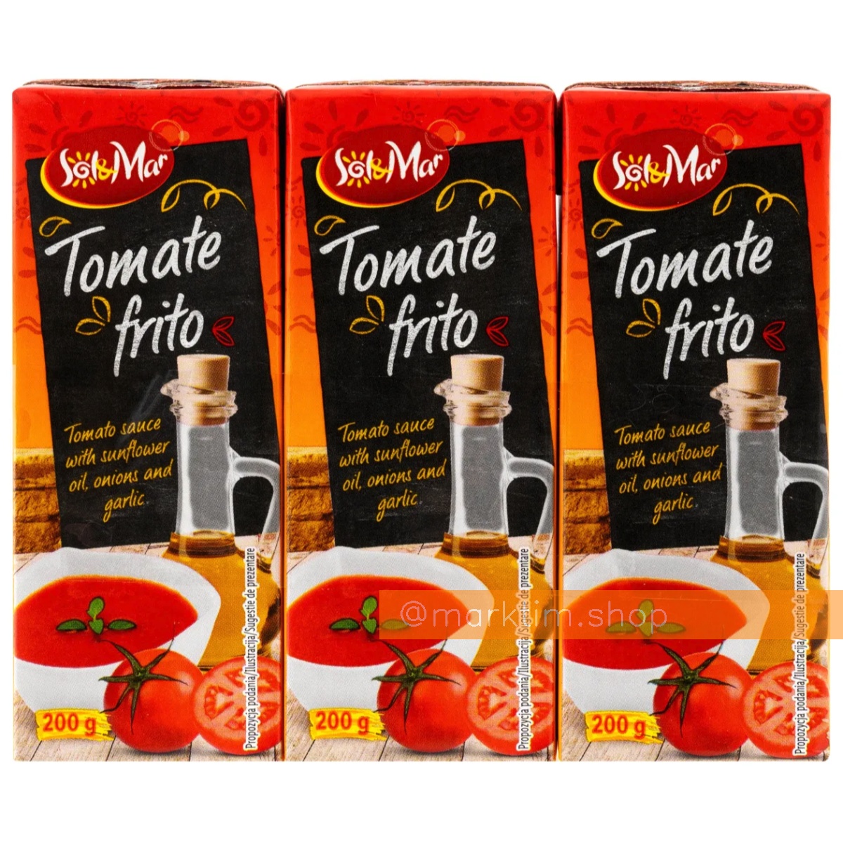 Томатный соус из жареных томатов Tomate Frito SOL&MAR (3x200 г)