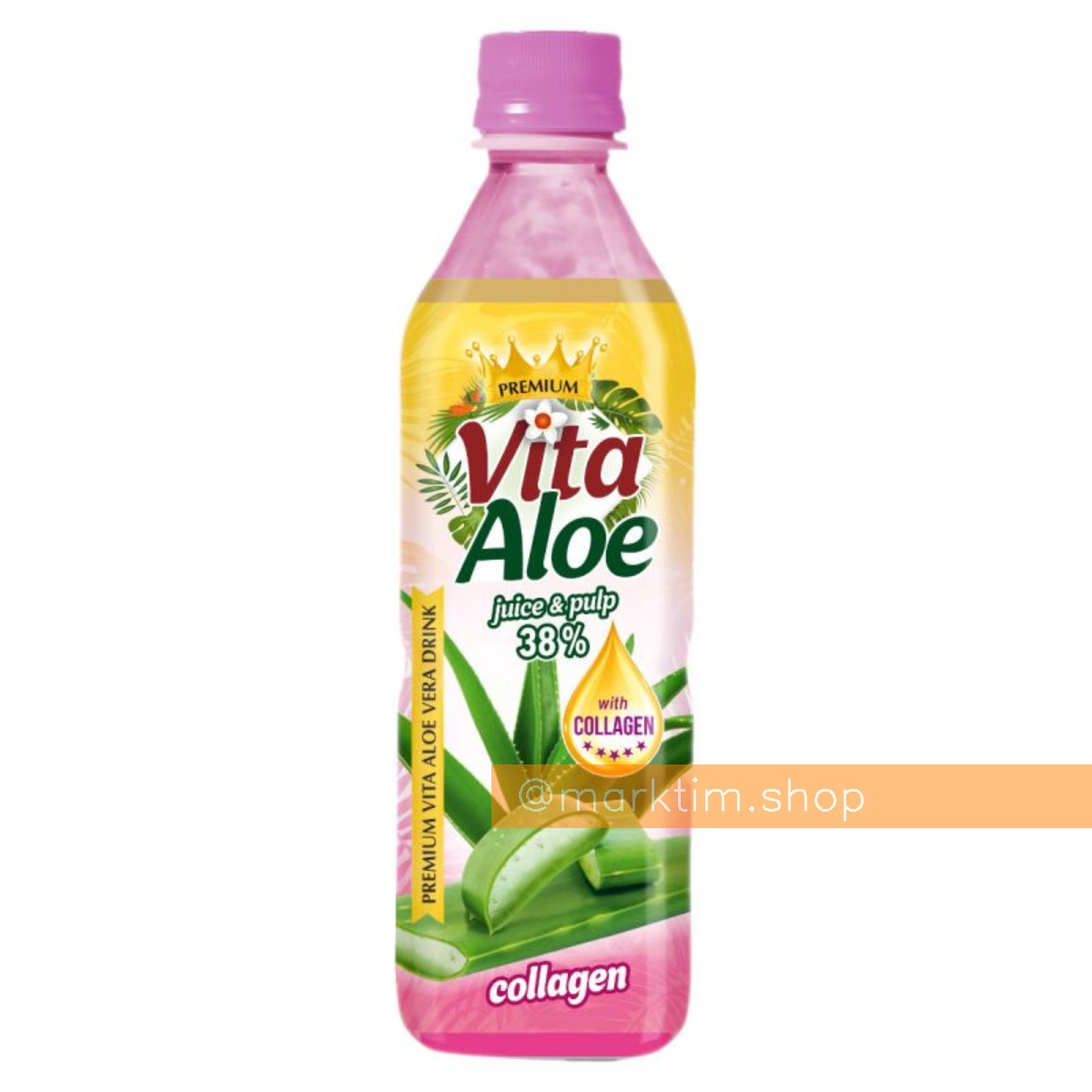 Алоэ-напиток с соком и мякотью 38% с коллагеном VITA ALOE (500 мл)