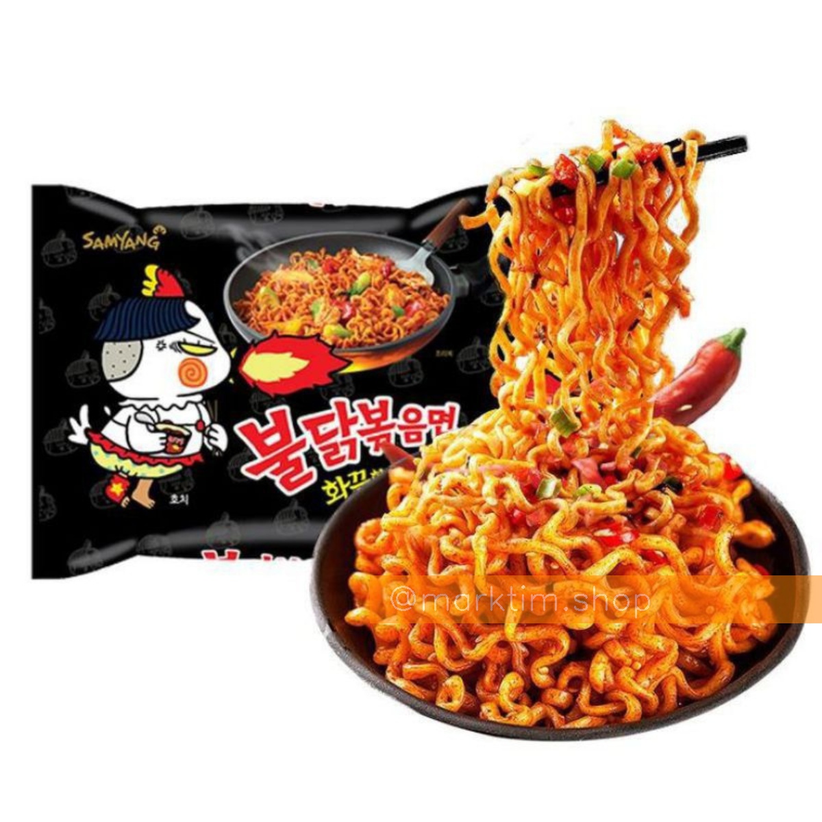 Лапша куриная острая Buldak Hot Chicken Ramen Spicy Samyang (140 г)