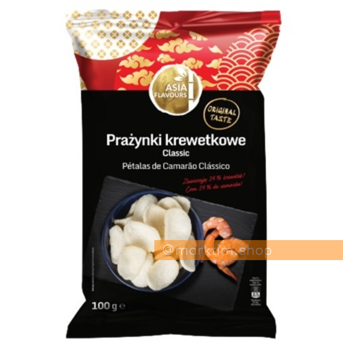Креветочные чипсы классические Asia Flavours (100 г)