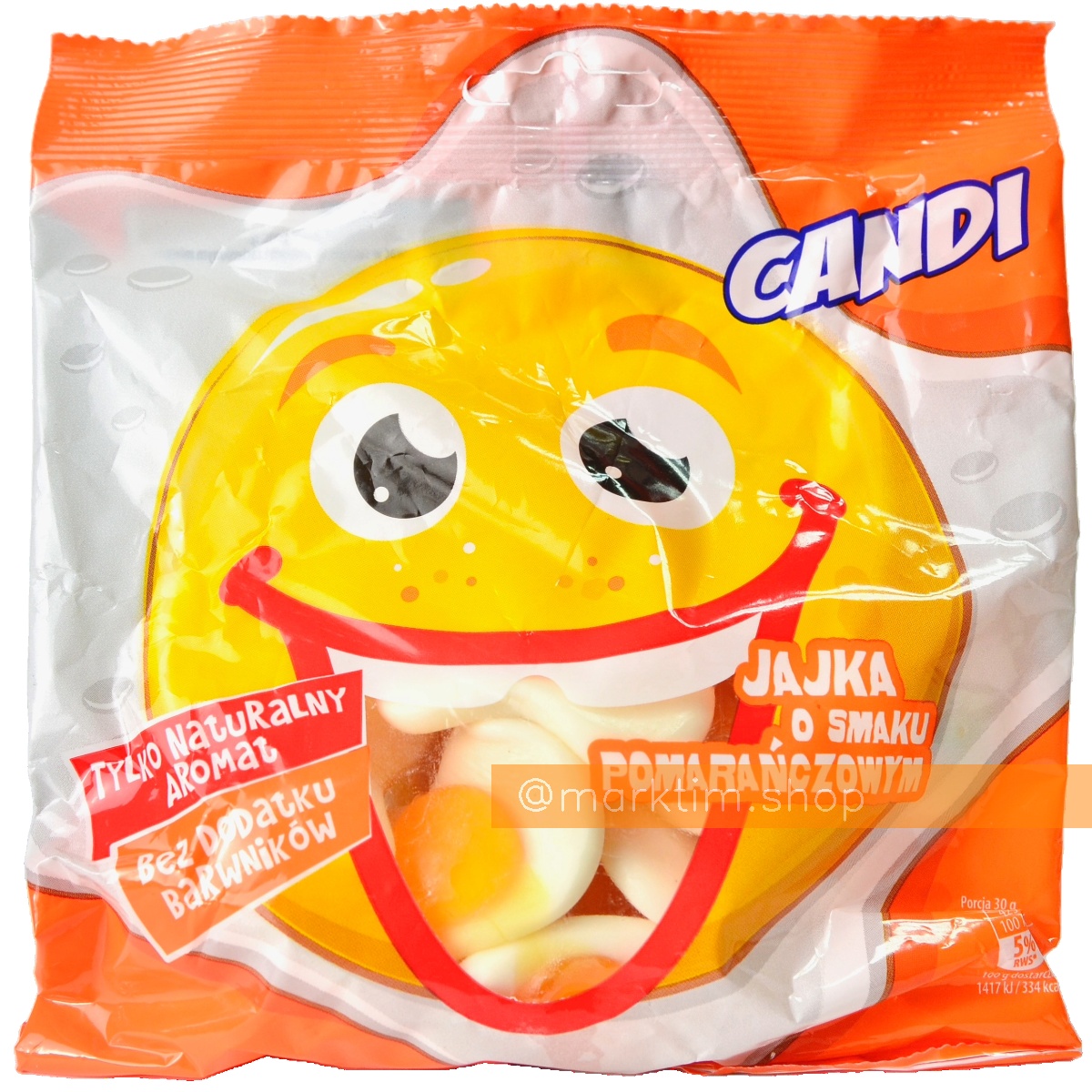 Жевательные конфеты Яйца со вкусом апельсина Candi (150 г)