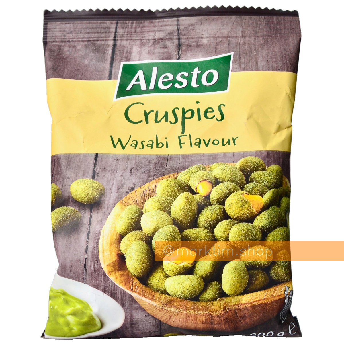 Жареный арахис в хрустящей оболочке со вкусом васаби Alesto (200 г)