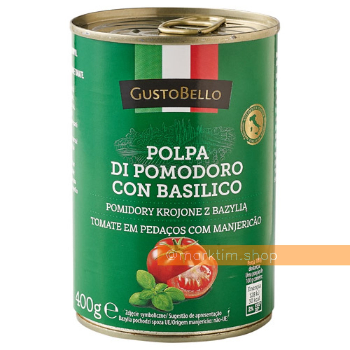 Измельченные томаты с базиликом Gusto Bello (400 г)