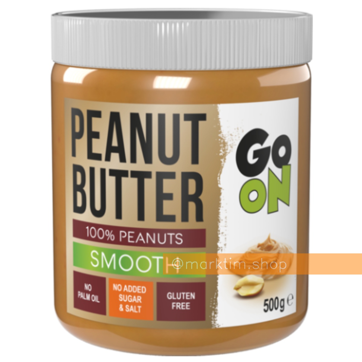 Арахісова паста 100% арахісу Smooth Sante Go On Nutrition (500 г)