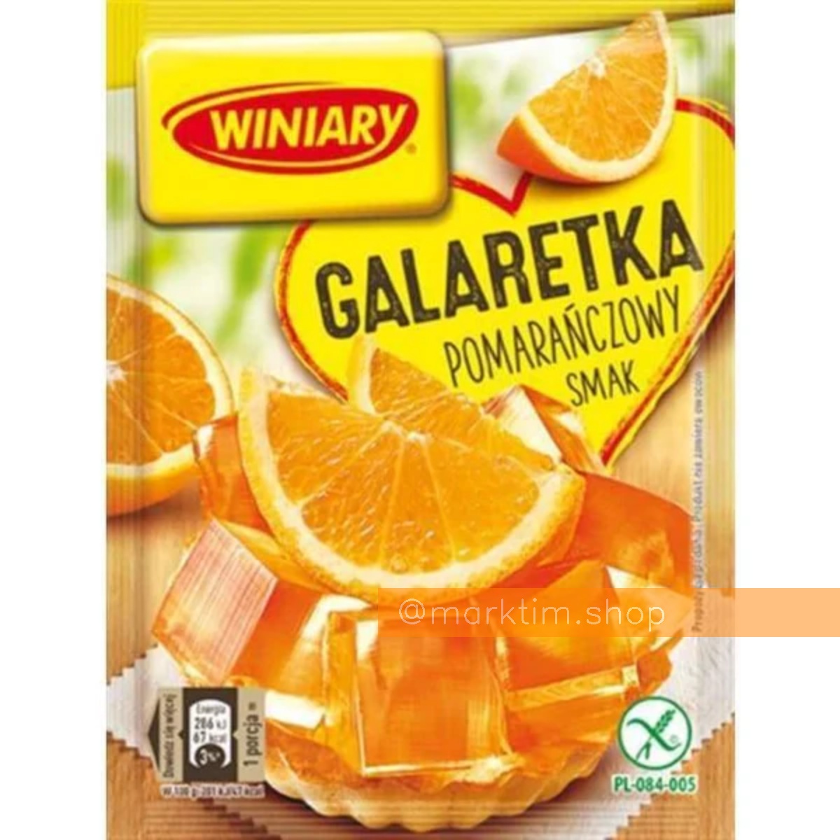 Желе зі смаком апельсина Winiary (72 г)