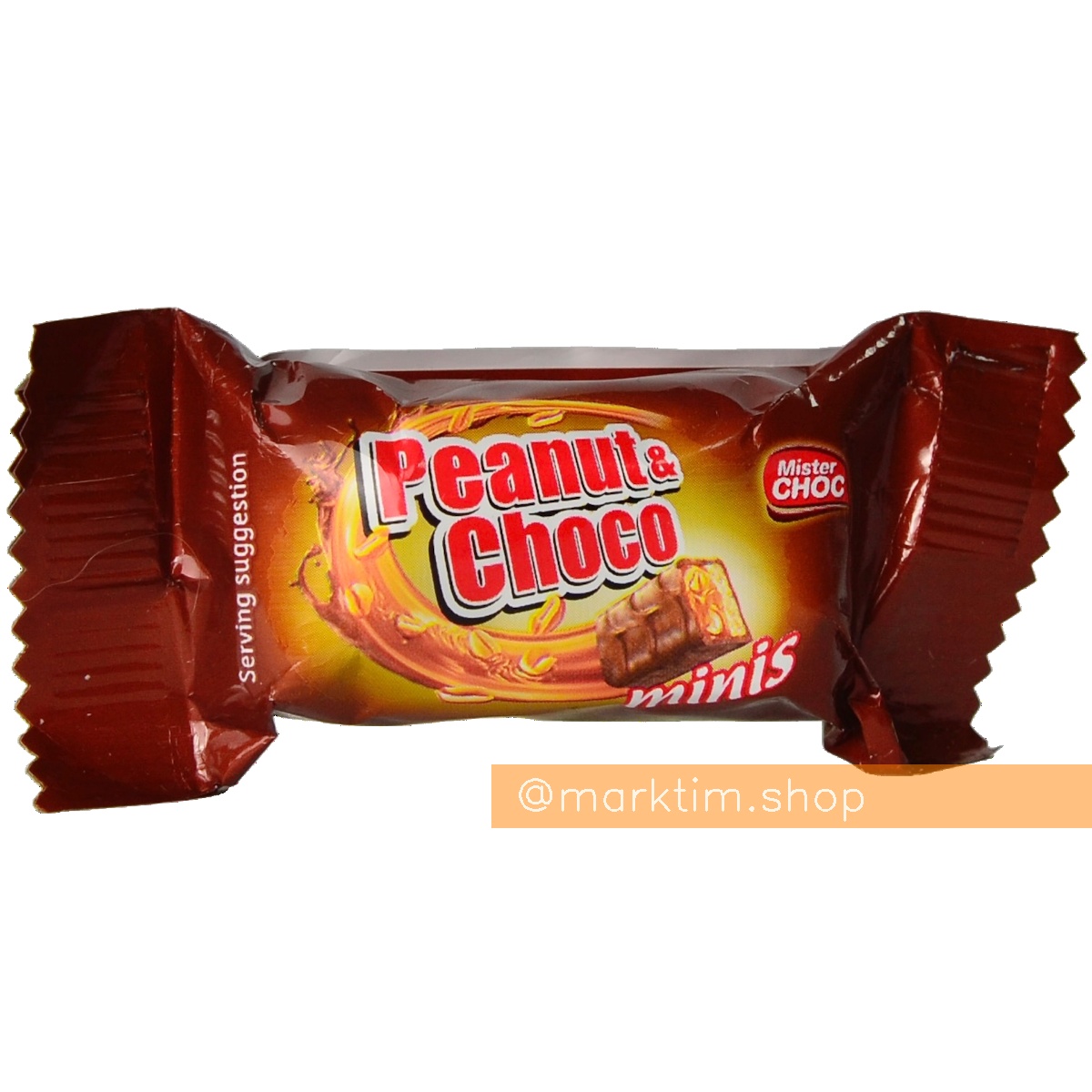 Міні батончик з арахісом і шоколадом Choco Peanut MISTER CHOC (19 г)