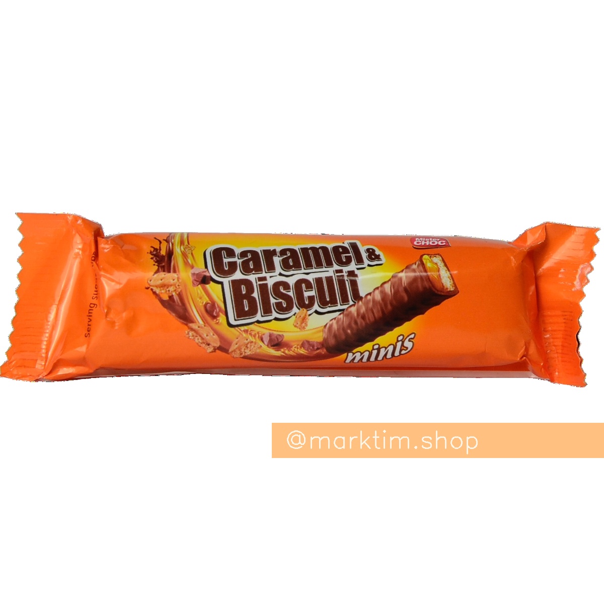 Міні батончик із карамеллю та печивом Caramel Biscuit MISTER CHOC (19 г)