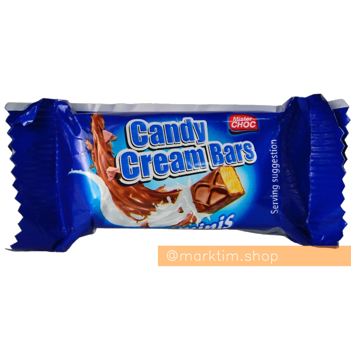 Міні батончик із шоколадом і вершками Candy cream Bar MISTER CHOC (18 г)