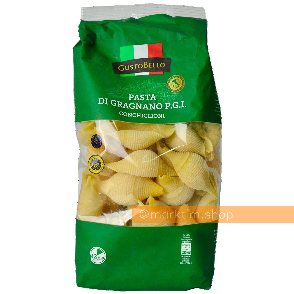 Паста из твердых сортов пшеницы Конкильони Gusto Bello (500 г)