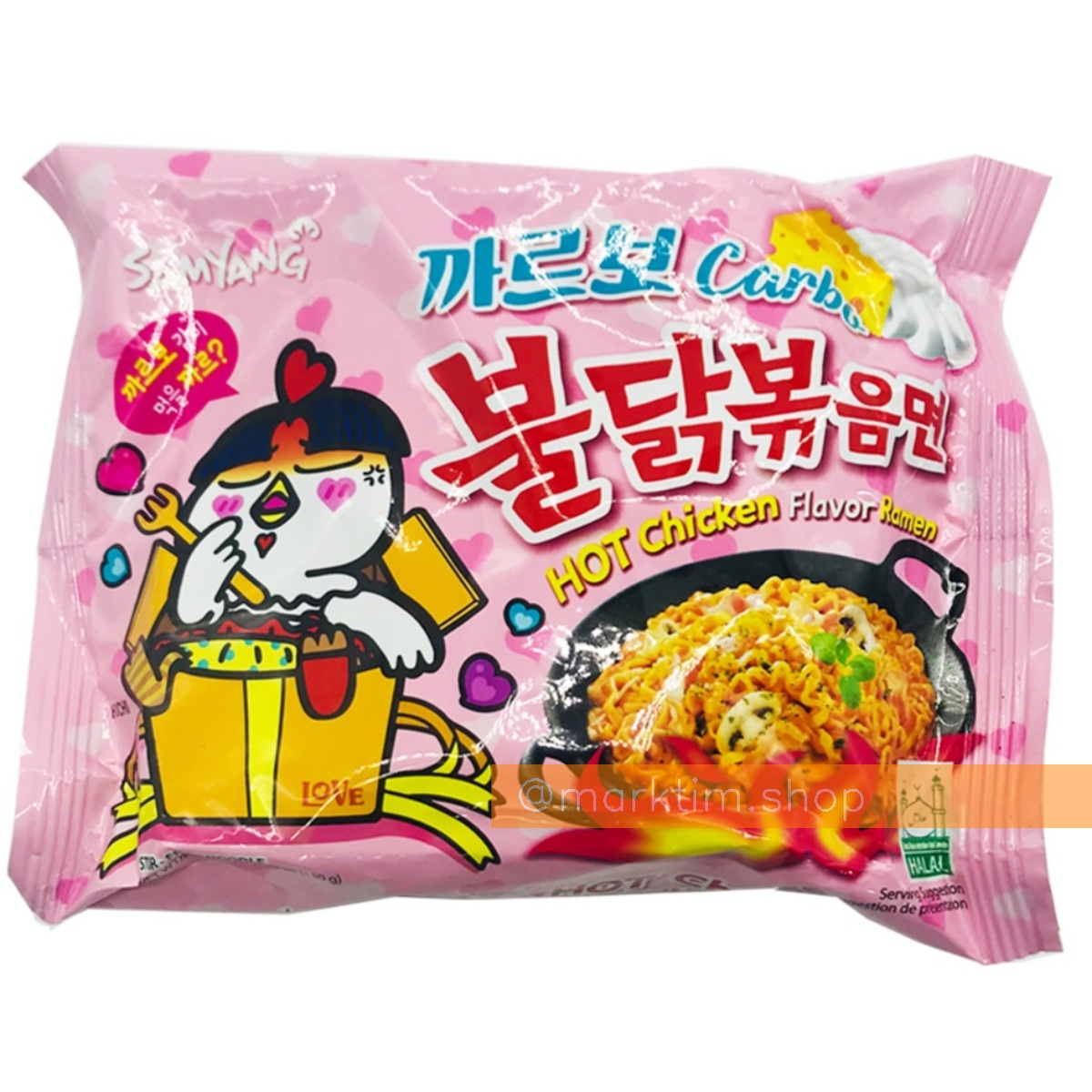 Лапша быстрого приготовления Рамен Карбонара Buldak Carbonara SAMYANG (130 г)
