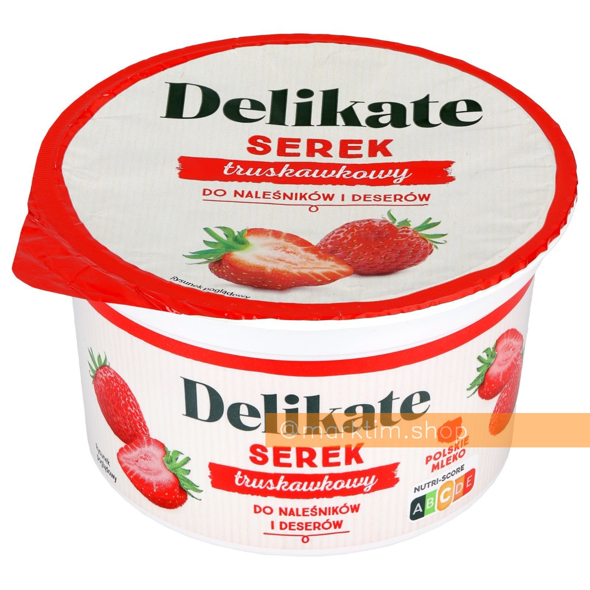 Творожный десерт клубничный Delikate (385 г)