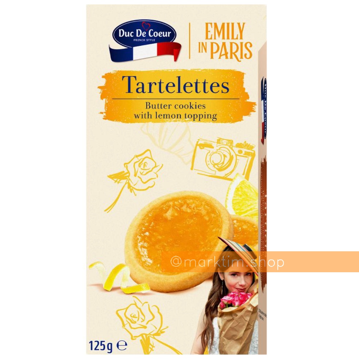 Тарталетки с лимонным курдом Emily in Paris DUC DE COEUR (125 г)