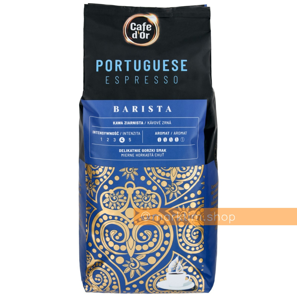 Кава в зернах Португалія Еспресо купаж Арабіка та робуста Portuguese CAFE D'OR (500 г)