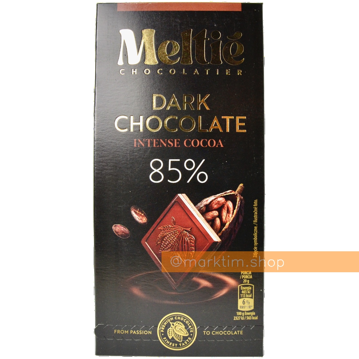 Шоколад чорний MELTIE (100 г)