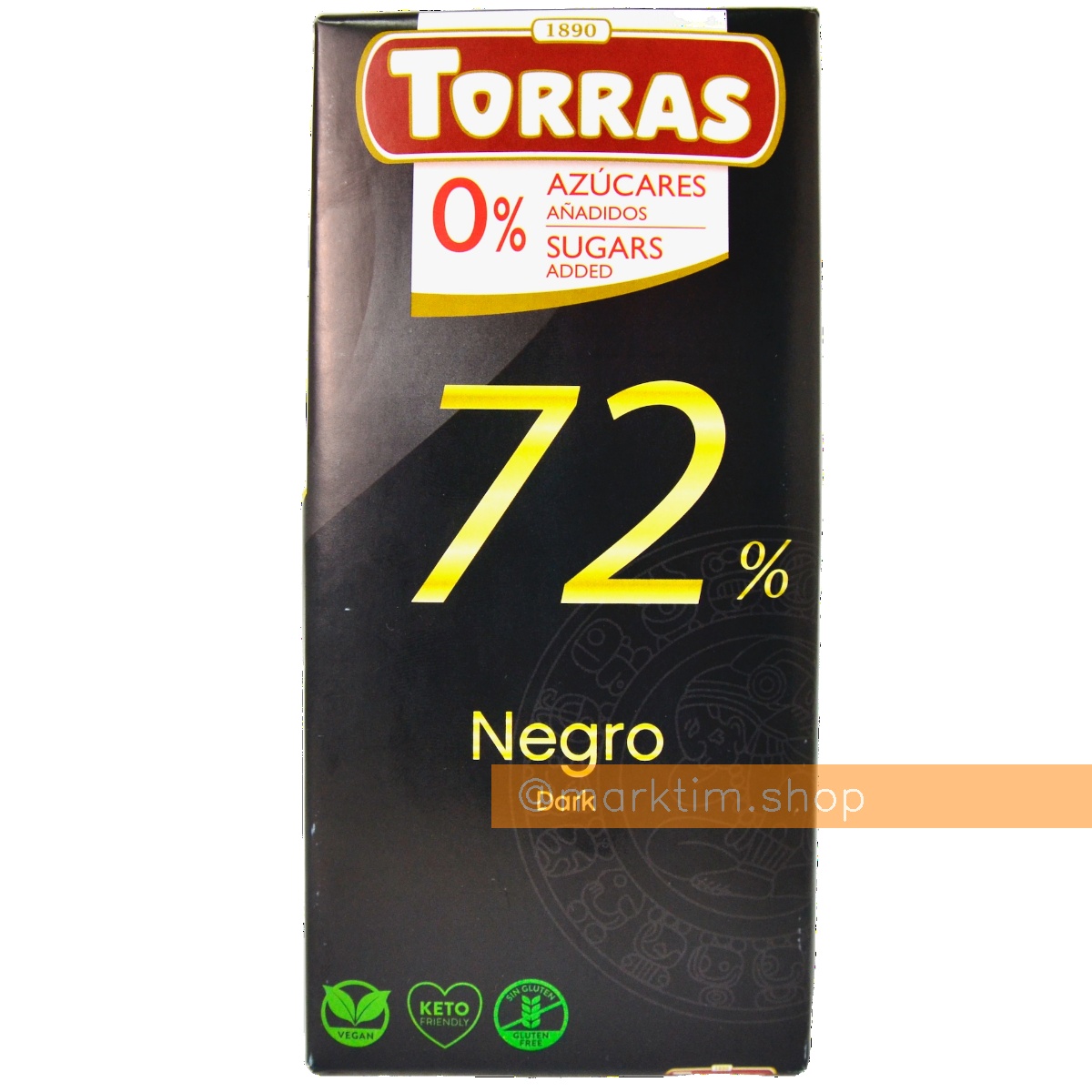 Шоколад экстрачерный без сахара 72% Torras (75 г)