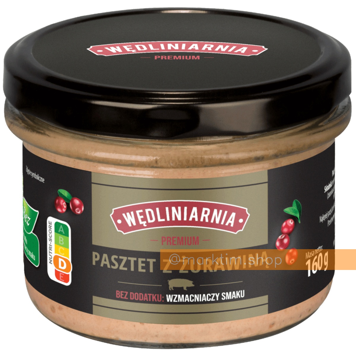 Паштет свиной премиум с клюквой WEDLINIANIA (160 г)
