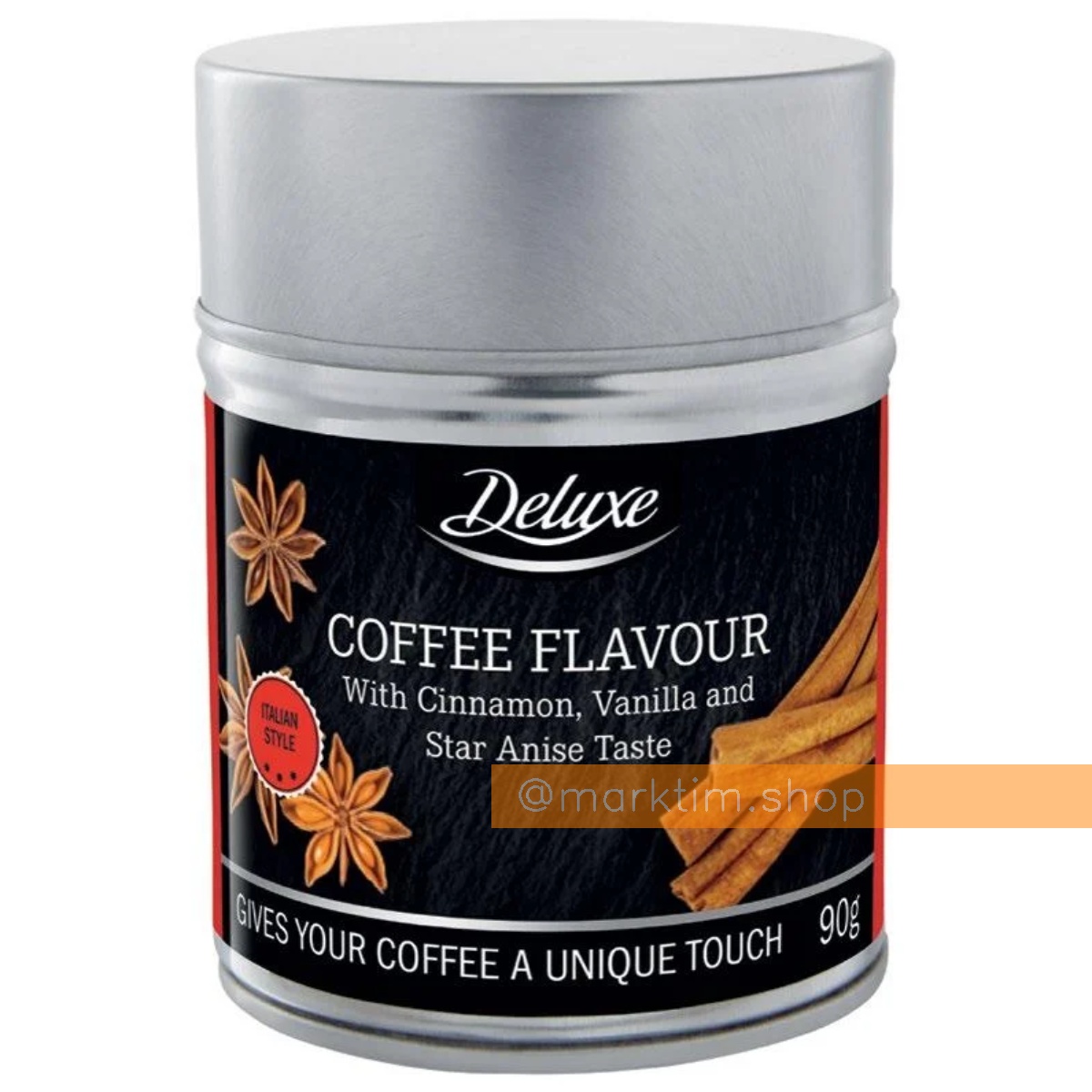 Приправа до кави по-італійськи з корицею, ваніллю та бадьяном Deluxe (90 г)