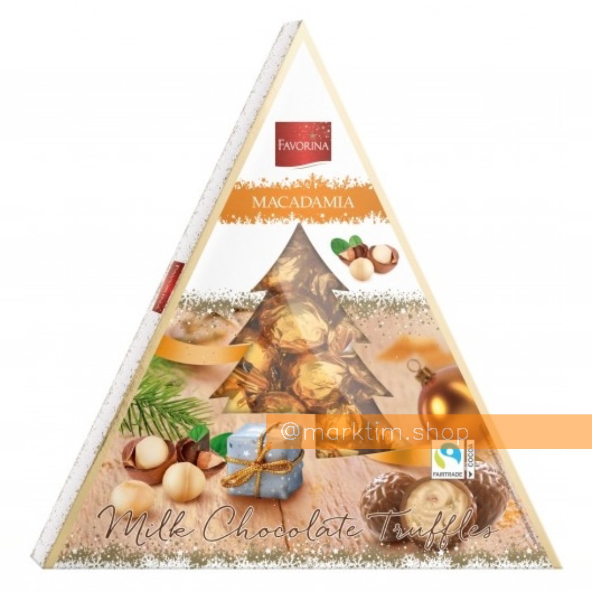 Праліне молочний шоколад з макадамією Milk Chocolate Pralines Macadamia FAVORINA (148 г)