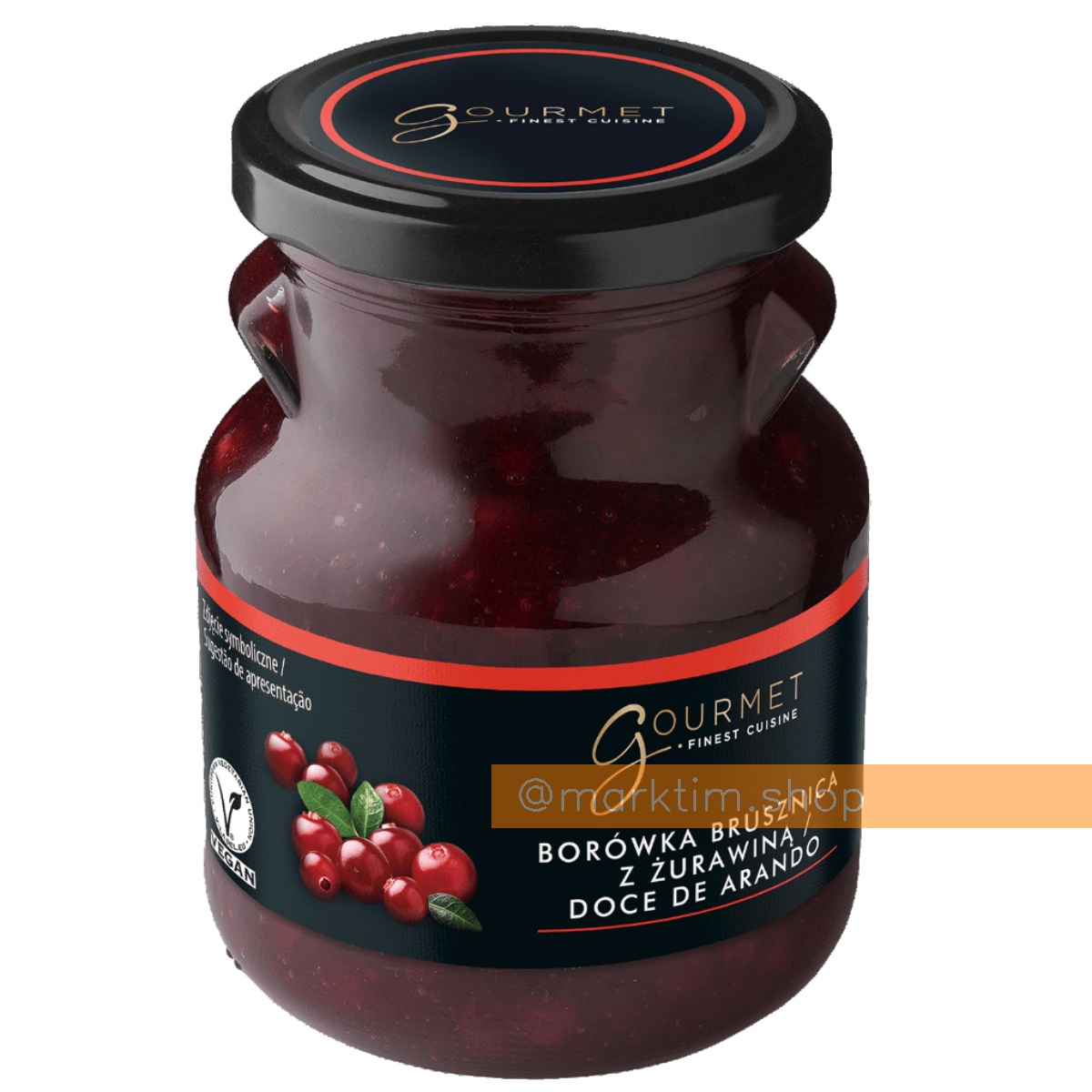 Брусниця з журавлиною соус до сирів і м'яса GOURMET (400 г)