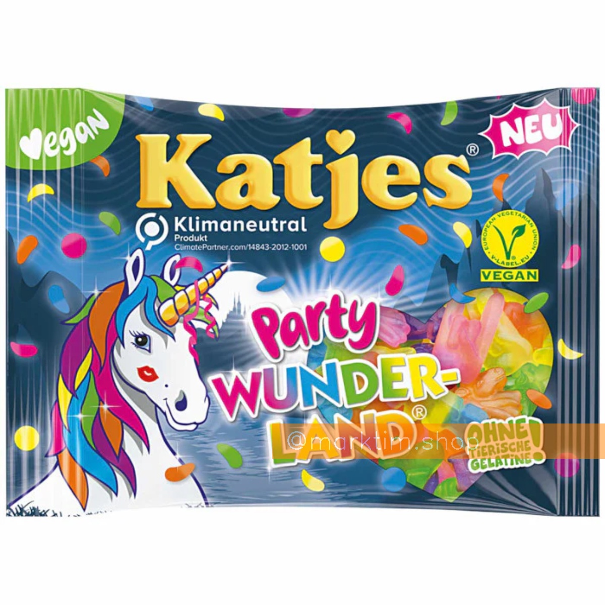 Веганские жевательные конфеты Вечеринка Волшебная страна Party Wunderland KATJES (175 г)