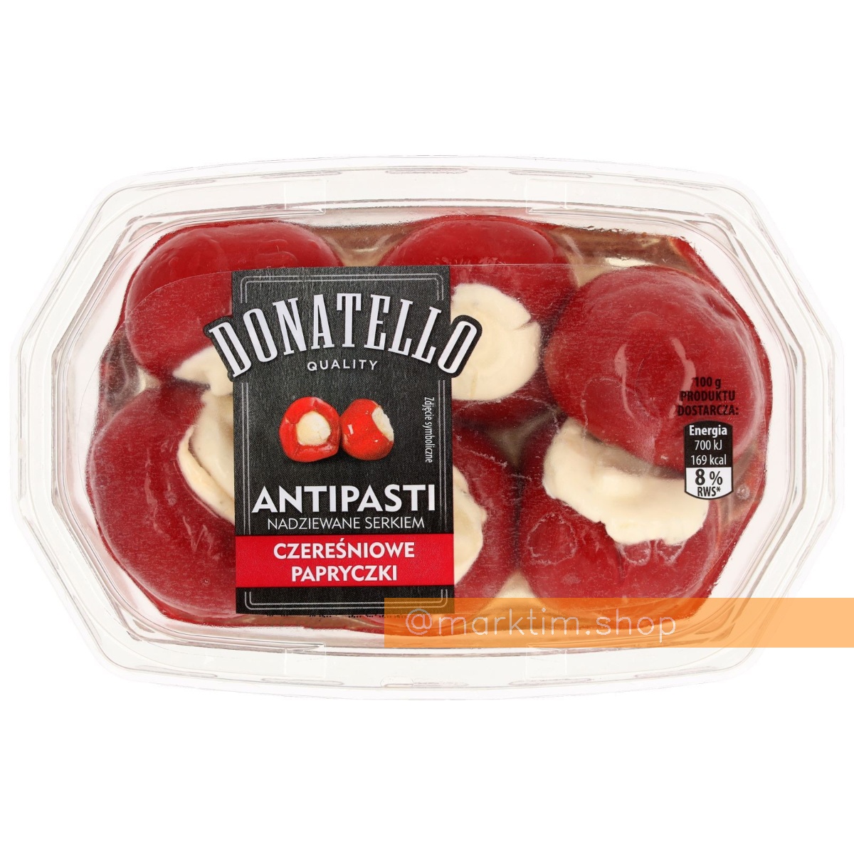 Перчики Чері, фаршировані вершковим сиром Donatello (180 г)