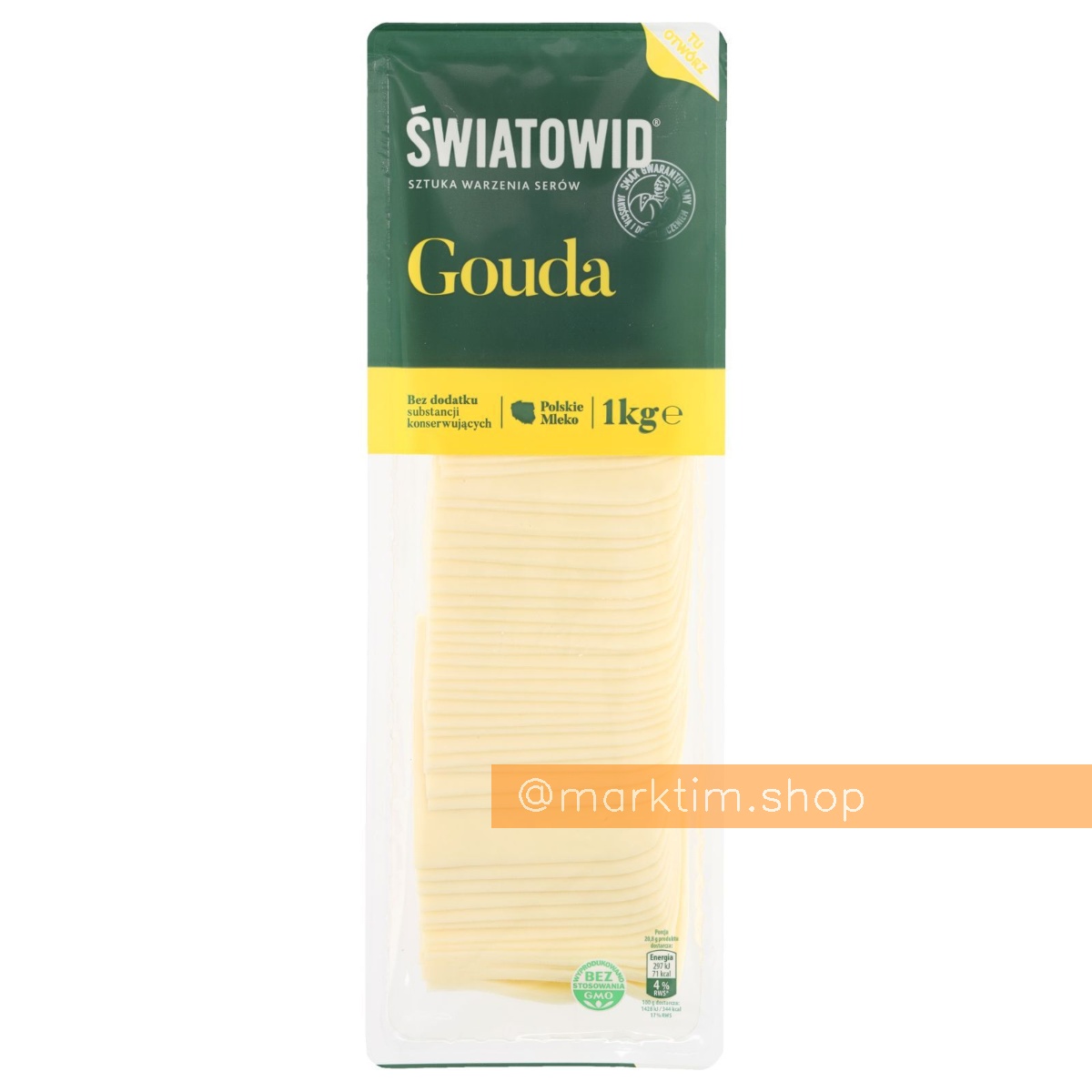 Сир Гауда нарізка SWIATOWID (1 кг)