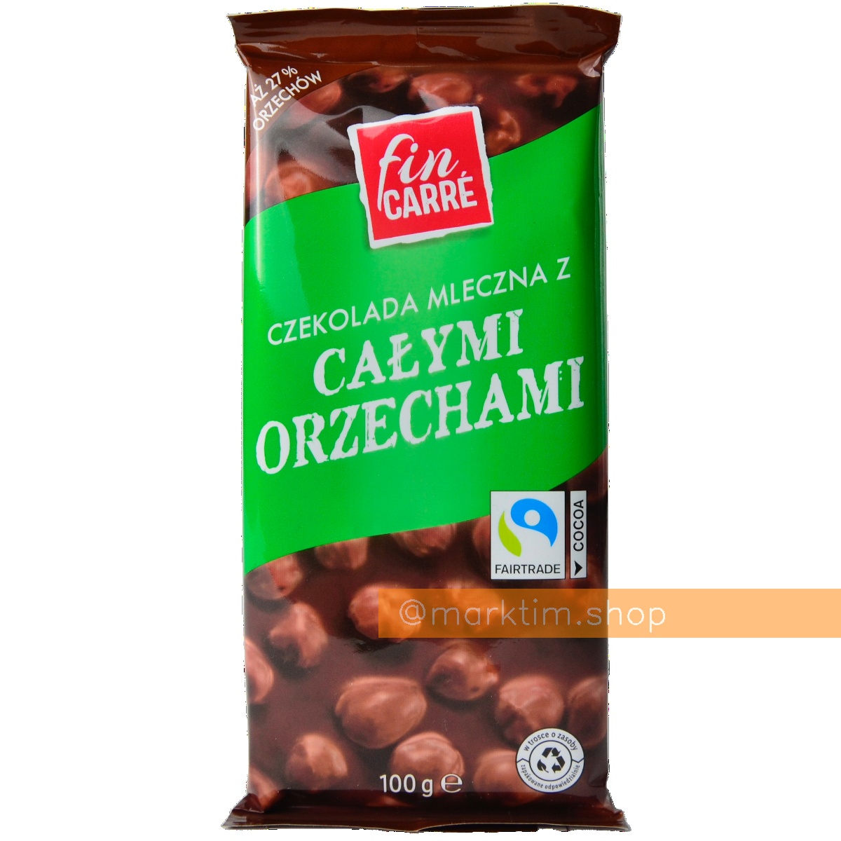 Молочний шоколад із лісовим горіхом Fin Carre (100 г)