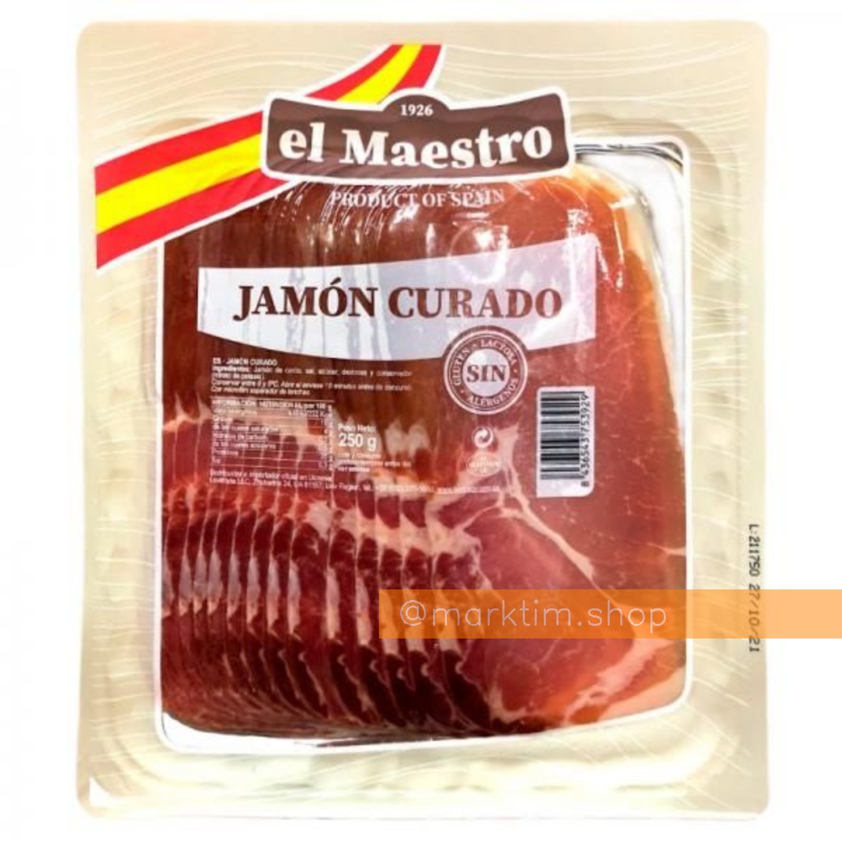 Хамон Серрано, нарезка el Maestro (250 г)