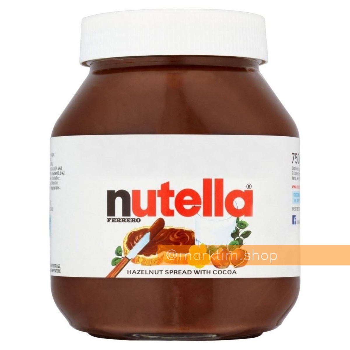 Шоколадно-горіхова паста Nutella (750 г)