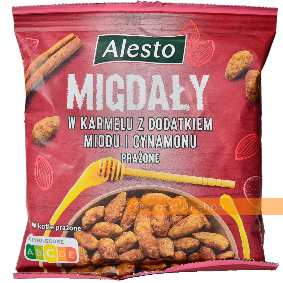 Запеченный миндаль в медовой карамели с корицей Alesto (150 г)