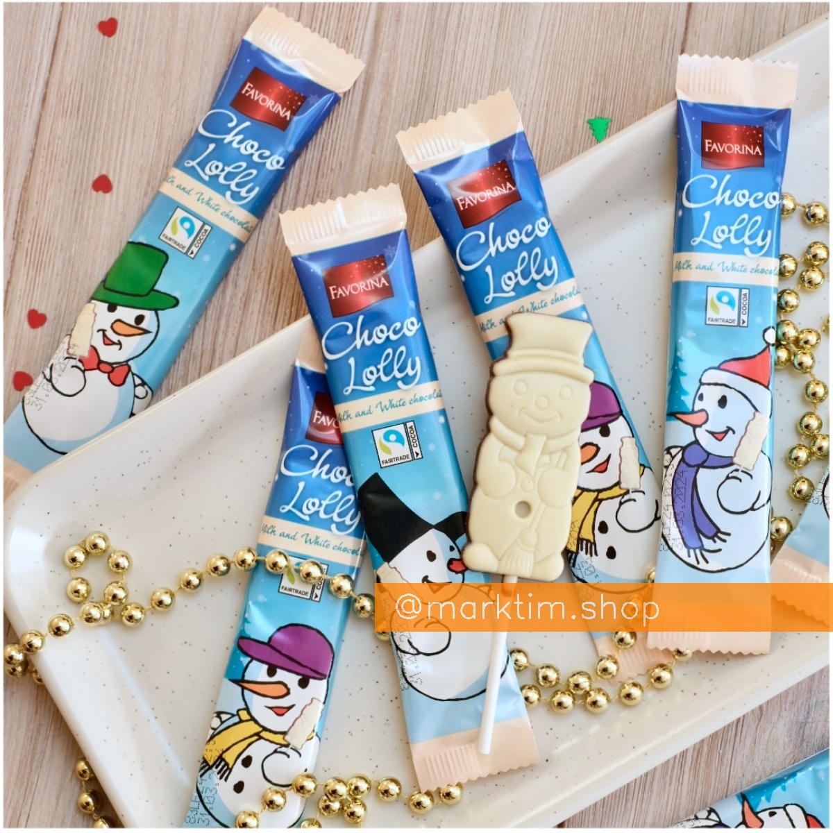 Льодяники з молочного та білого шоколаду на паличці FAVORINA (1 шт)
