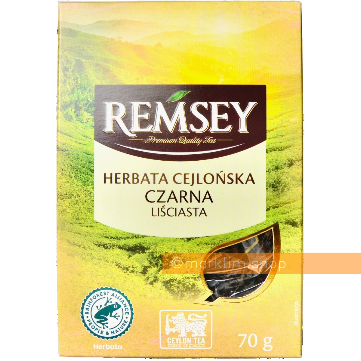 Чай черный Цейлонский листовой Remsey (70 г)