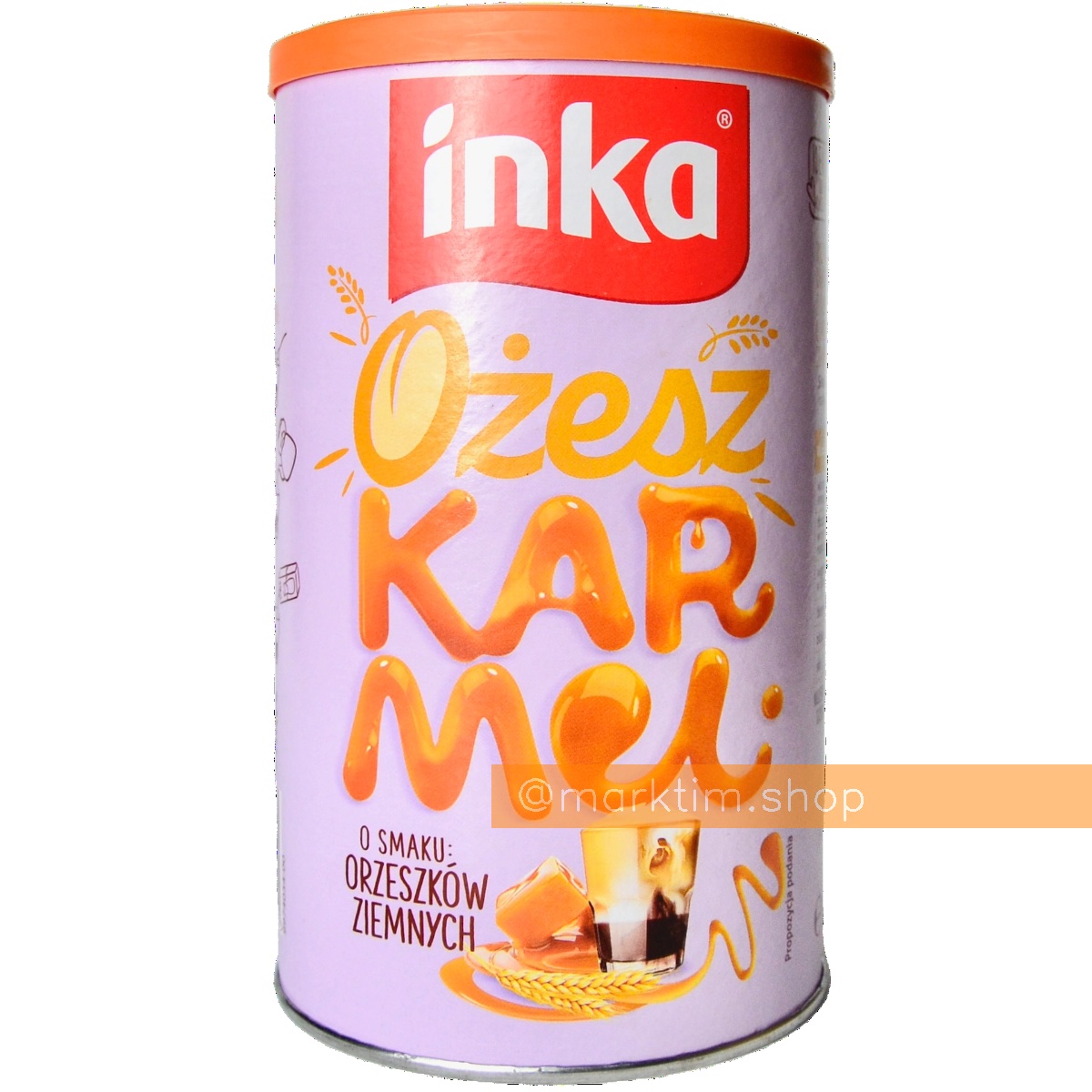 Злаковый кофе-напиток со вкусом карамели и ореха Orzech Karmel INKA (120 г)