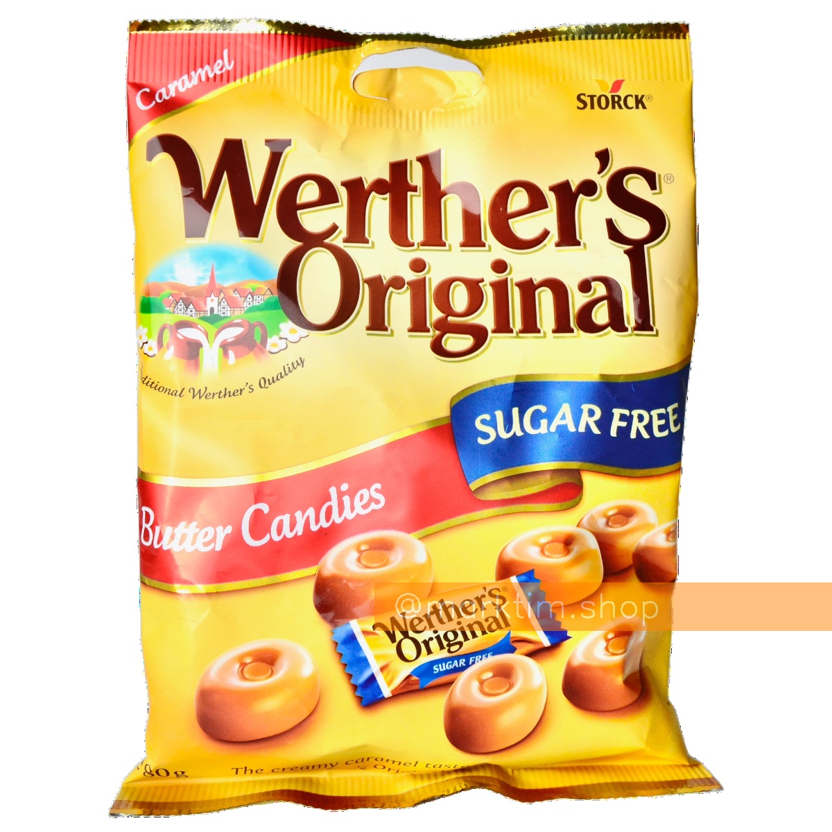 Молочные карамельки без сахара Sugar Free Original Werthers STORCK (80 г)