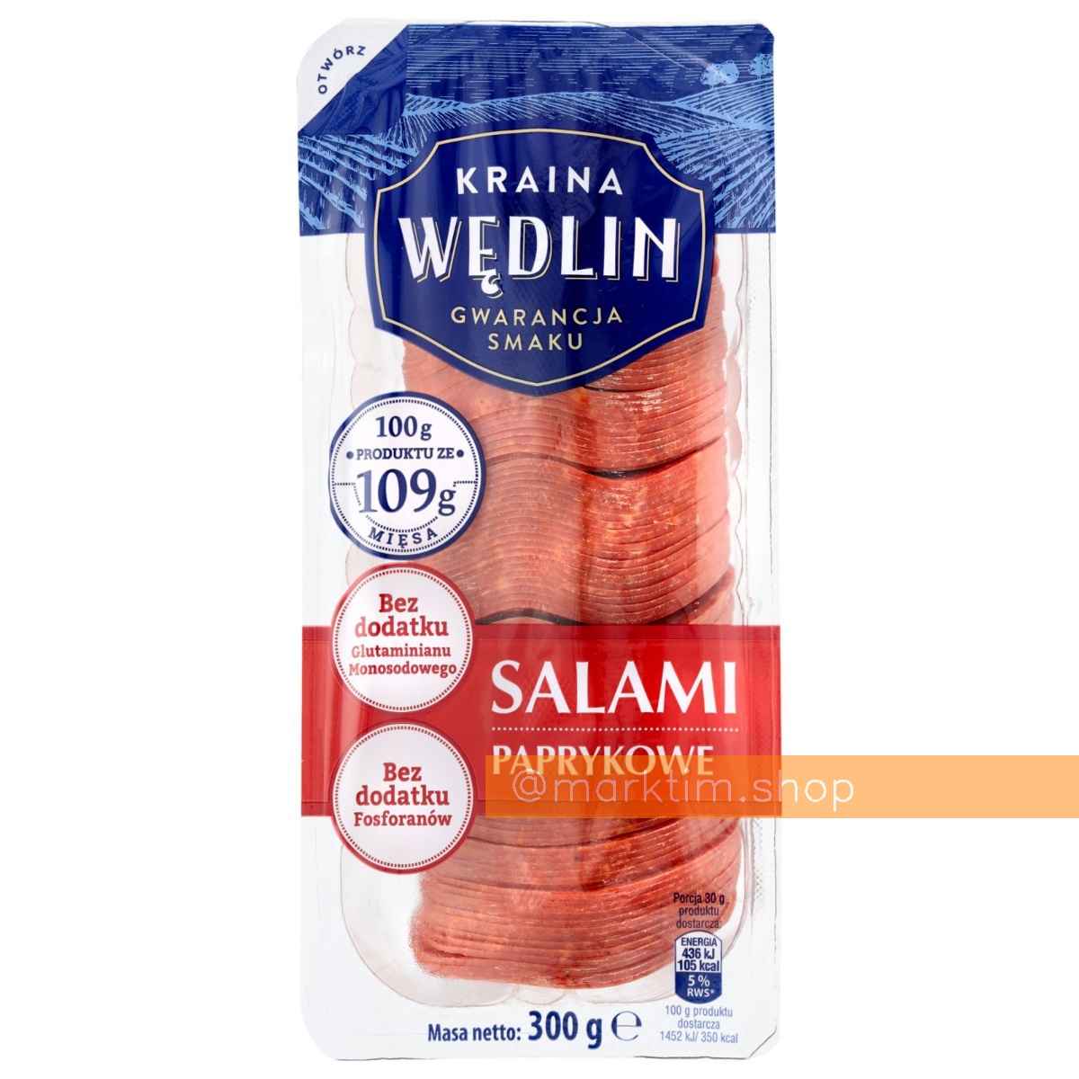 Нарезная салями с паприкой Kraina Wedlin (300 г)