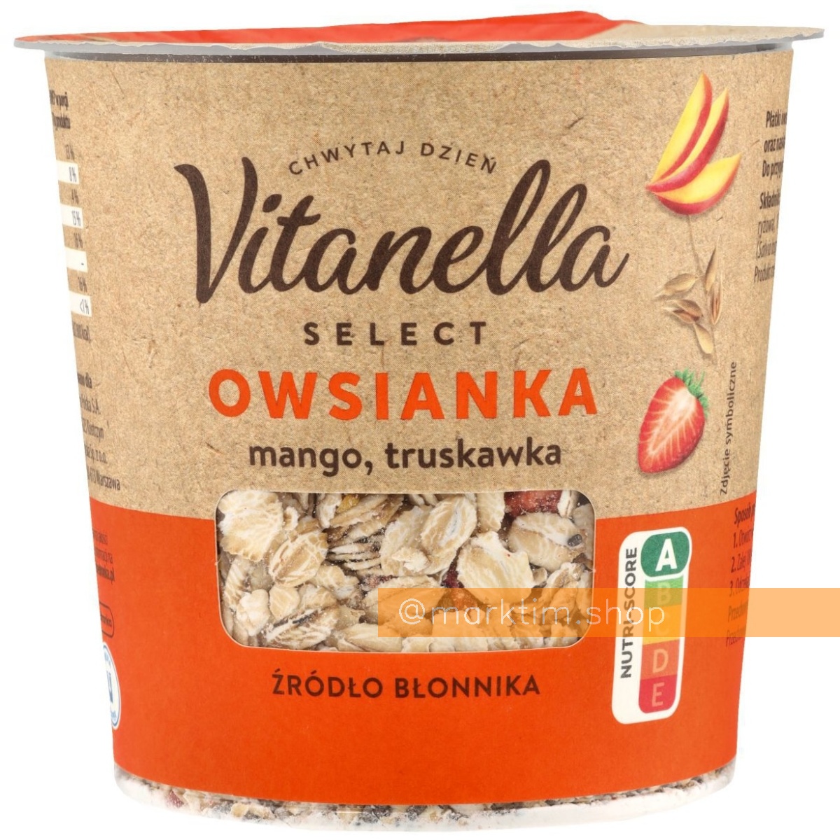 Овсянка в стакане манго-клубника Vitanella (70 г)