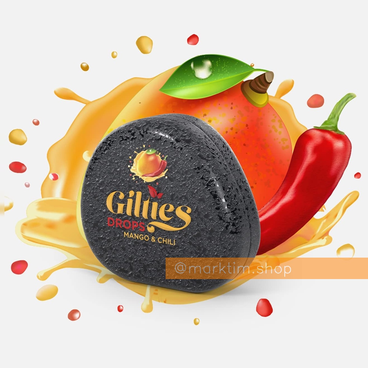 Освежающие леденцы Манго и чили Mango&Chili Drops GILTIES (90 г)