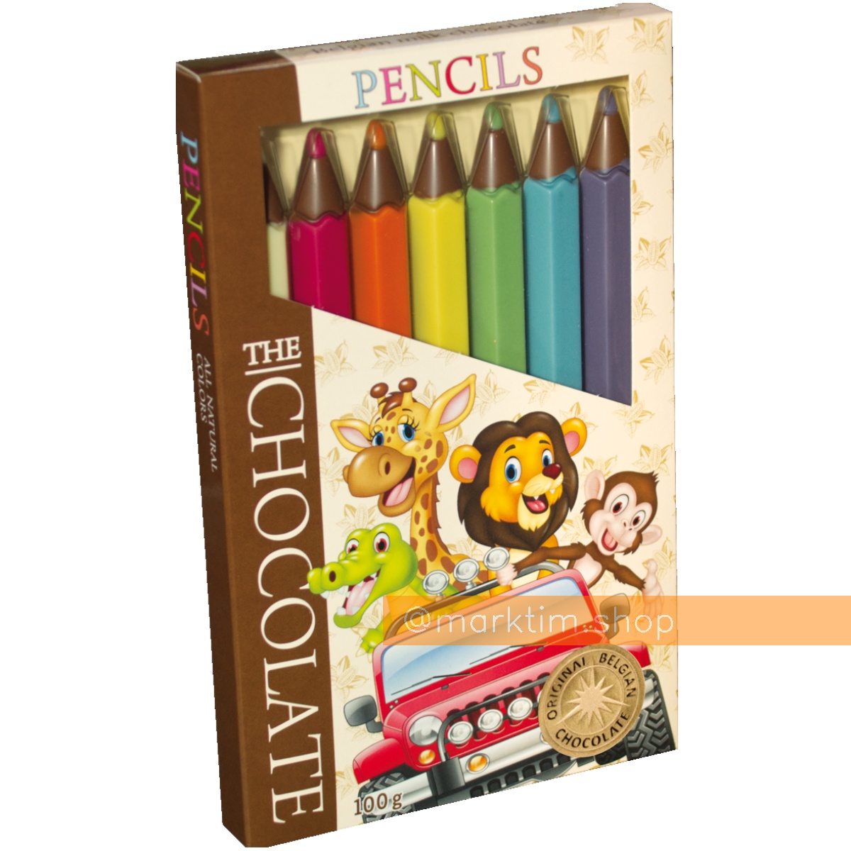 Шоколадные карандаши молочный бельгийский шоколад The Chocolate Pencils (100 г)
