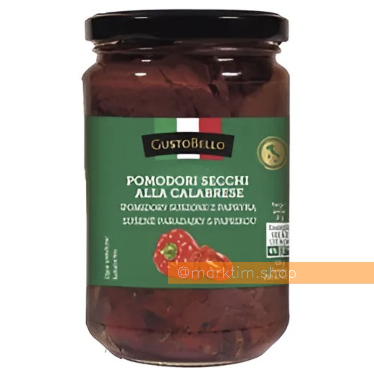 Вяленные томаты по-калабрийски со складким перцем alla Calabrese GUSTO BELLO (280 г)