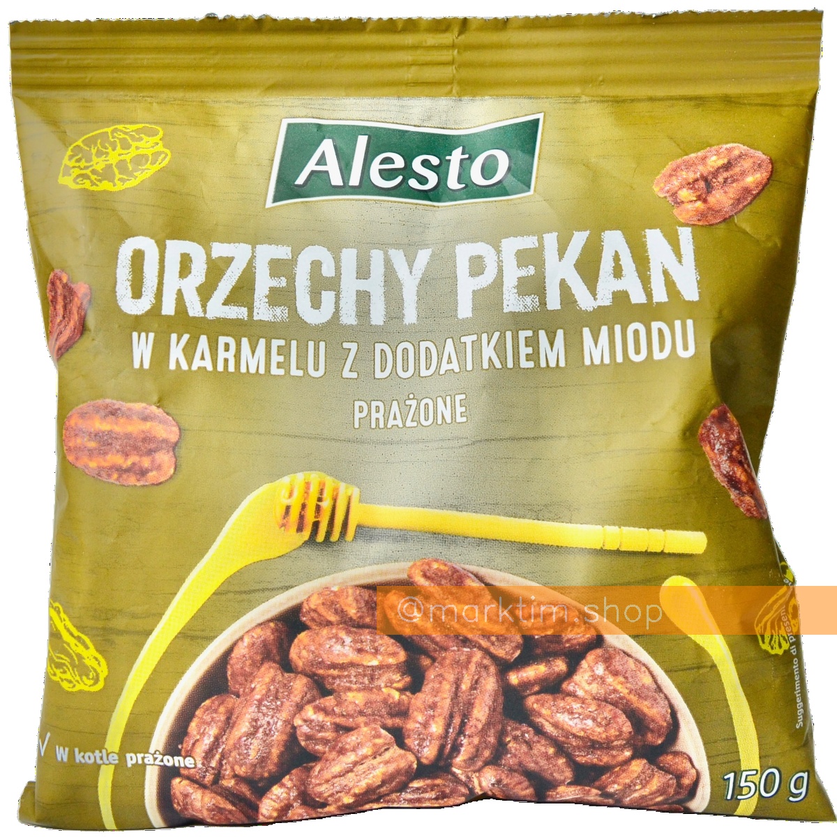 Запеченный пекан в медовой карамели Alesto (150 г)