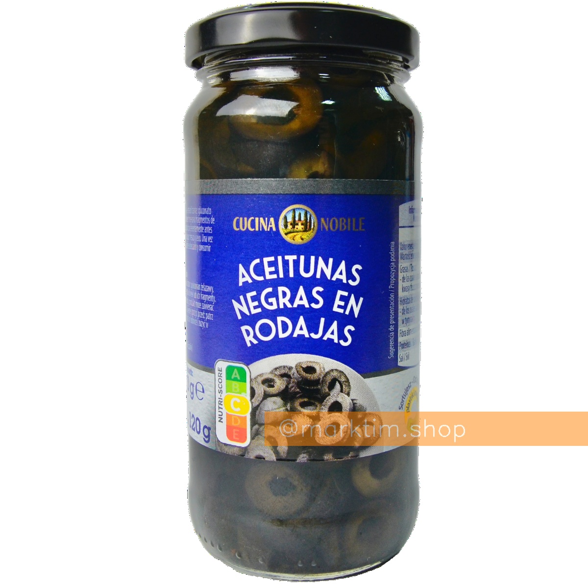Оливки черные колечками CUCINA NOBILE (220 г)