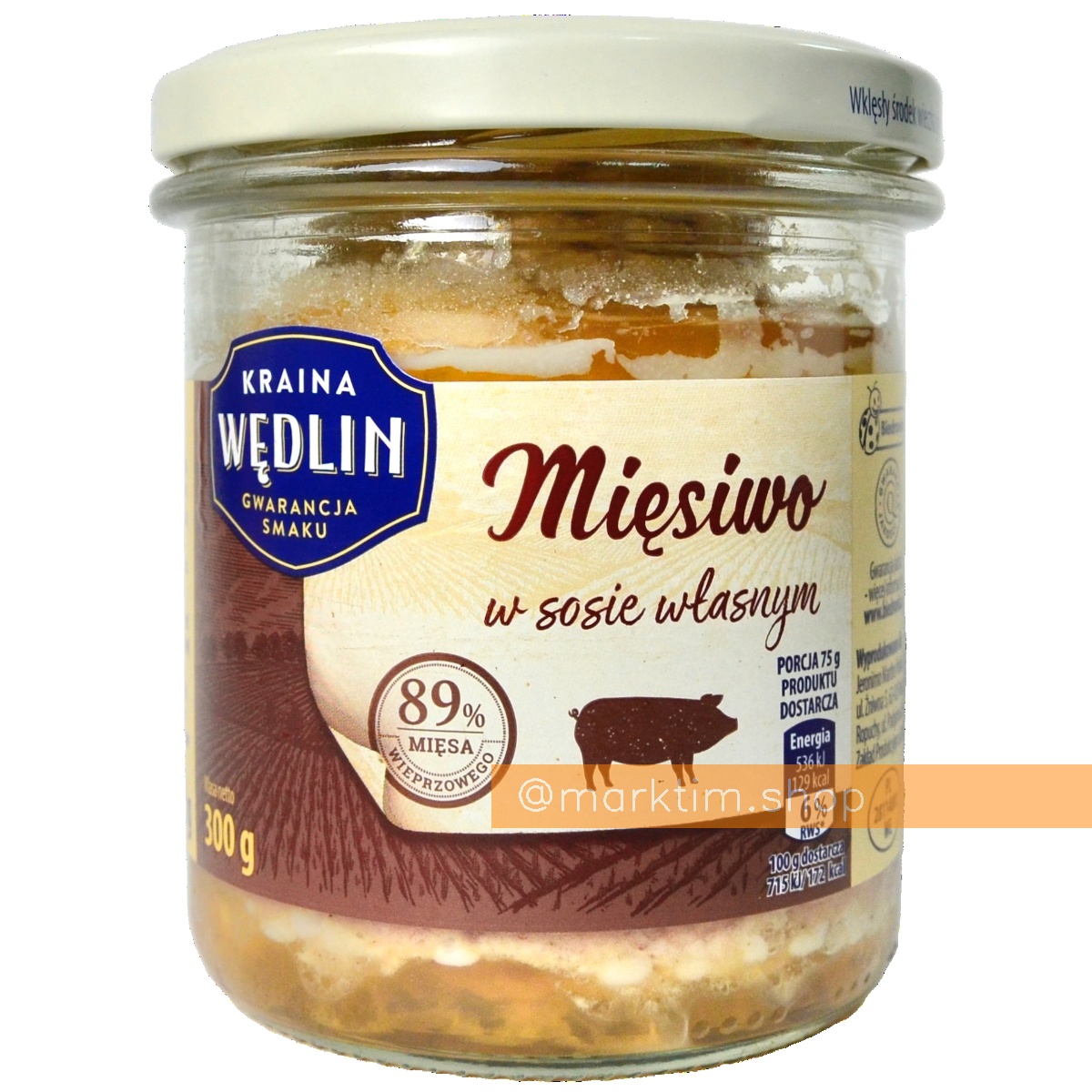 Тушенка в собственном соку KRAINA WEDLIN (300 г)