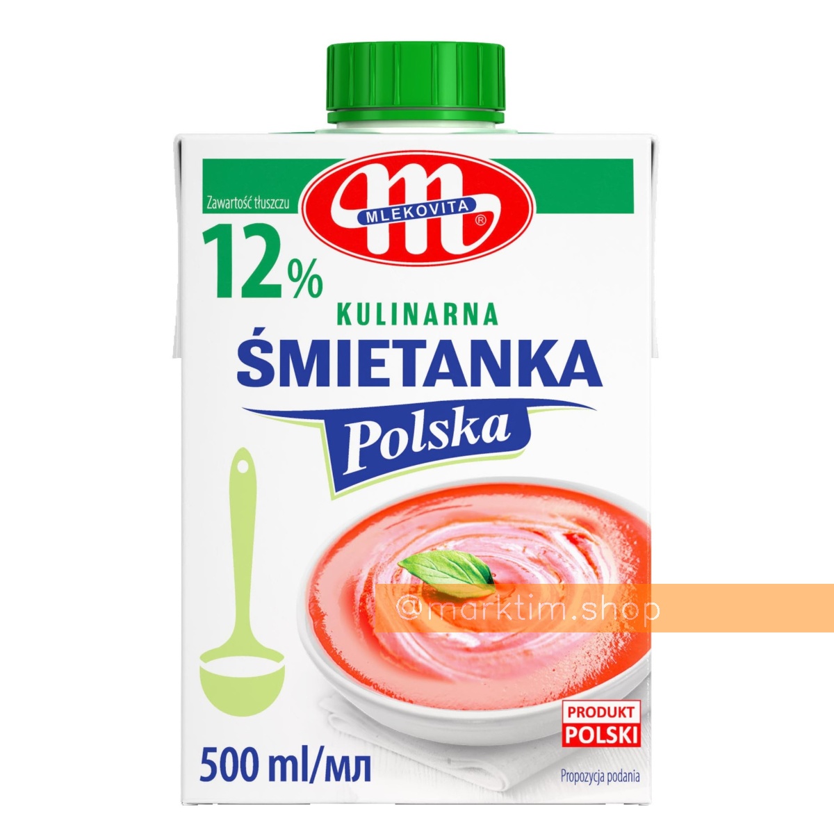Сливки 12% Mlekovita (500 мл)