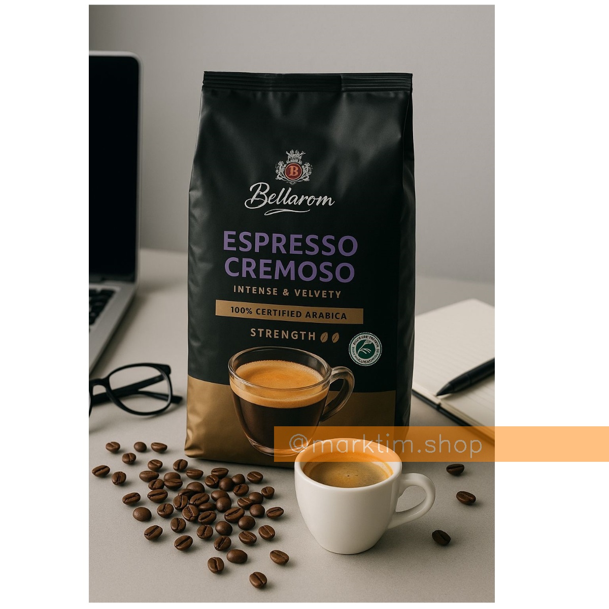 Кофе в зернах Espresso Cremoso BELLAROM (1 кг)