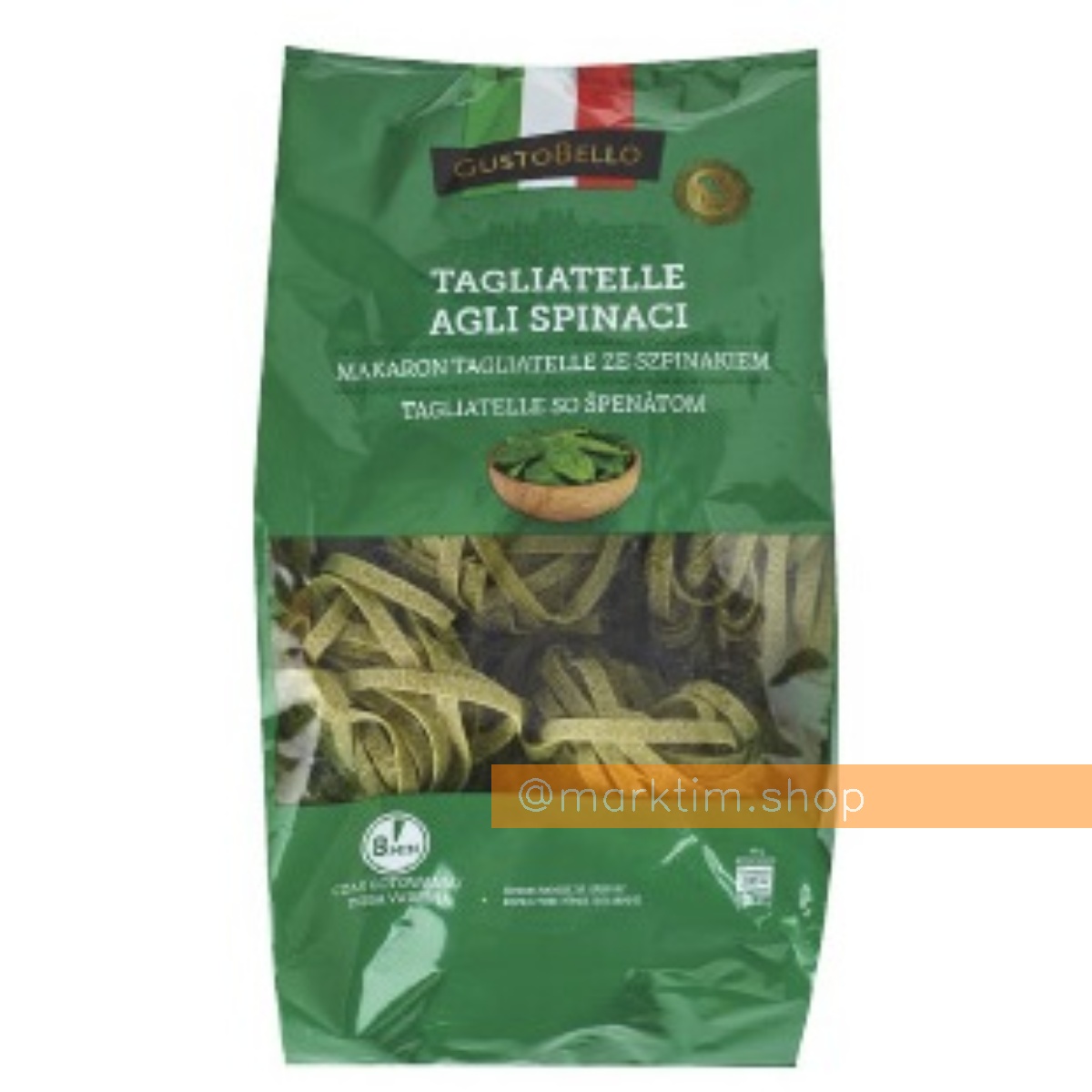 Паста Тальятелле со шпинатом GUSTO BELLO (400 г)